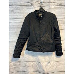 Guess Jeans Black Quilted Jacket Size M